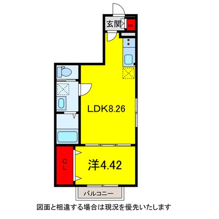 都賀駅 徒歩7分 2階の物件間取画像